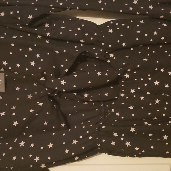 NWT Black w Grey stars romper - Picture 2 of 4